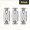 Faith Self-Test 15A GFCI Outlet, GFI Receptacle, White, PK 3 GLS-15A-WH-03 - alternate 1